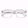 New DONAHUGH by Charles Axel O Clear Acetate Prescription Glasses | Single Prescription L: -1.25 R: -1.25 | Retails for Over $75