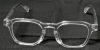 New DONAHUGH by Charles Axel O Clear Acetate Prescription Glasses | Single Prescription L: -1.25 R: -1.25 | Retails for Over $75 - 3