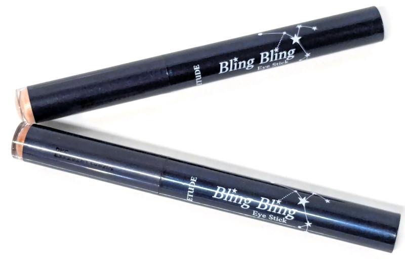 2 New ETUDE Korea Bling Bling Eye Sticks : #18 Moon Star & #08 Ivory Baby Star &bull; 10g ea