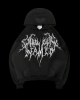 New Size XS | NAMED COLLECTIVE Oversized Goth Cold Heart Rhinestone Hoodie | Retails for $167.63