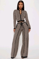 New Size Medium | FASHION NOVA Stay Pretty Sweater Pants Set &bull; SW3623, Black/Combo | Retails $88!