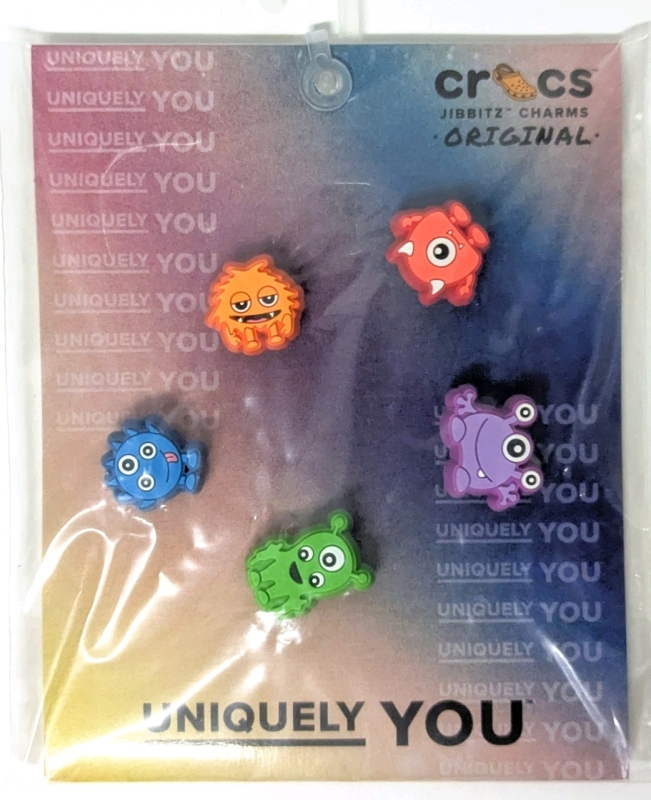 New CROCS Original Jibbitz Charms Tiny Monsters-Pack | Around 0.75" ea