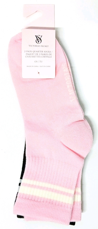 New VICTORIA'S SECRET 2-Pack Quarter Socks | One Size Fits Most