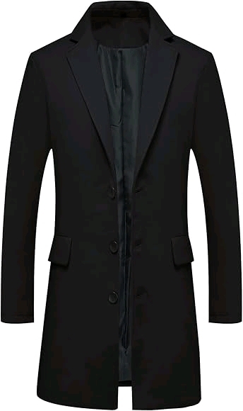 New Men's Size XL | ThCreasa Unisex Pea Coat Trench