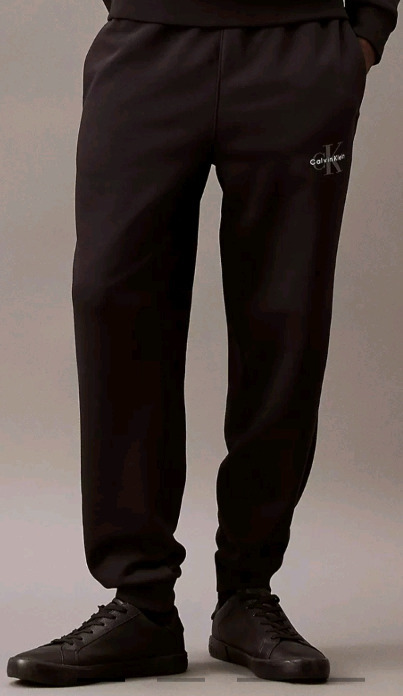 New Size: Small | Calvin Klein Mens Monogram Logo Fleece Joggers | * Retailed For $79 *