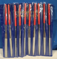 New | 10Pcs Diamond File Set | 140x3mm | Measures 5.5" Long
