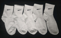 5 New Pairs of Micro Crew Socks | One Size Fits Most