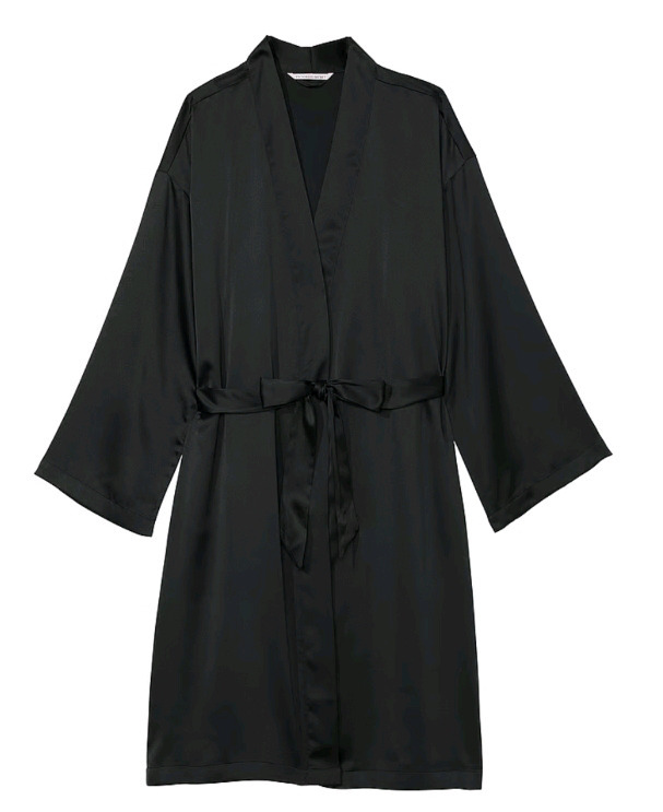 New Size: XS | Victoria's Secret Black Satin Robe Womens