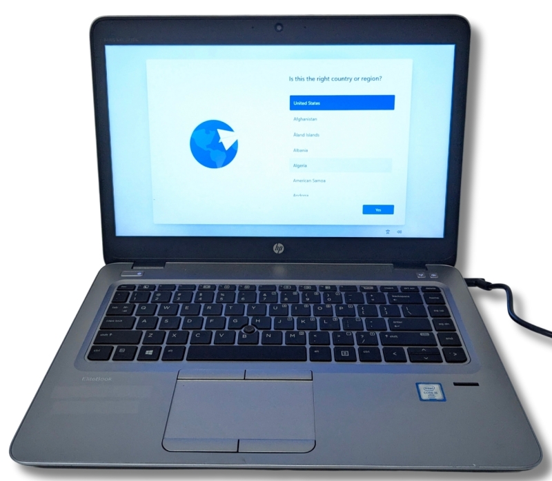 14" HP EliteBook 840 G3 &bull; Intel Core i5-6309U 2.4Ghz 16.348GB RAM &bull; Serial 5CG745511K + Power Adapter | Restored to Factory Settings