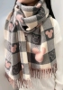 New Super Soft Knit Mickey Mouse / Mouse Head Styled Tasseled Scarf | 25.5" x 68"