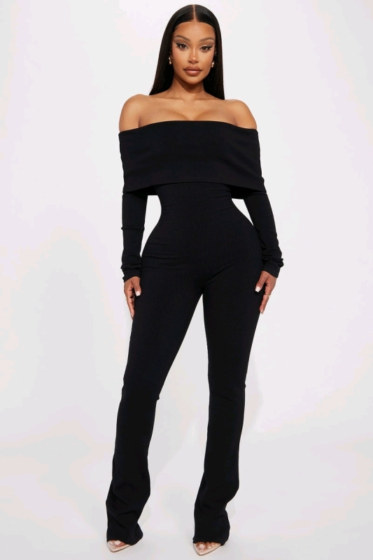 New Size Small Fashion Nova Women's Amara Snatched Jumpsuit- Black Retails for $59