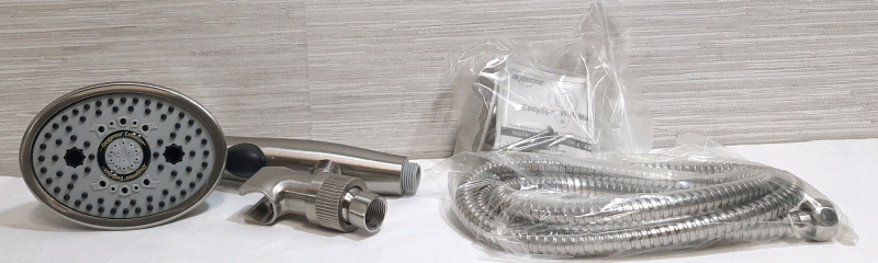 New Oxygenics Evolution Handheld Showerhead with Adjustable Head Settings, Wall Mount and Installation Pieces