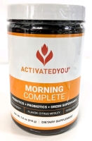 New ActivatedYou MORNING COMPLETE Pre + Probiotics & Green Superfoods Dietary Supplement: Citrus Medley &bull; 216g | Retails $75+