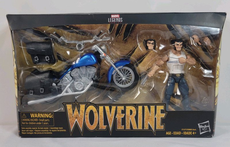 2017 Marvel Legends Series WOLVERINE w/Motorcycle , 6" Action Figure . Sealed Box