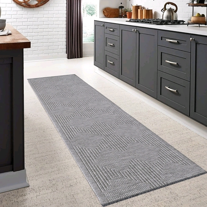 New By Cocoon "Lyonesse" Rug. Measures 2' by 7'.