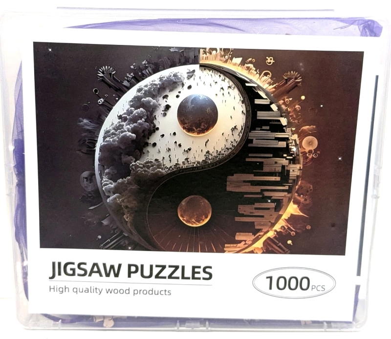 New 1000-Piece Jigsaw Puzzle | Modern Yin Yang Design