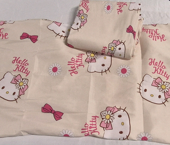 New Hello Kitty sz Twin Duvet Cover & 2 Pillowcases