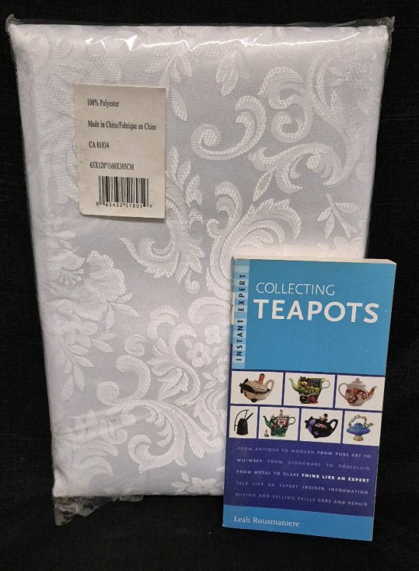 New Tablecloth 63 by 120" & Teapot Reference Guide