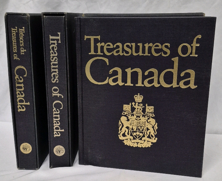 3 Vintage 1980 Treasures of Canada Books - 2 English and 1 French