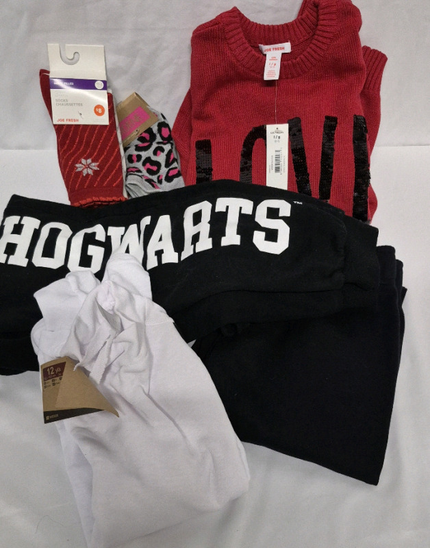 New Kids 10-12 years Clothing Lot - Socks, Tops & Pants