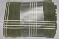 2 New Fleece Throws- 50 by 60"