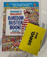 NEW games & Activities Lot. New Where's Waldo Boredom Buster Book & Served Couples Card Game.