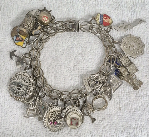 Fantastic Sterling Silver Charm Bracelet - 20+ Charms