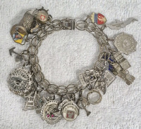 Fantastic Sterling Silver Charm Bracelet - 20+ Charms