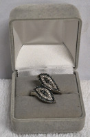 Beautiful Sterling Silver 925 Ring with Stones Ring size 7.25