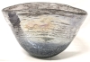 Gorgeous Art Glass Bowl & As-New Flask, Funnel & Shot Glass Set Engraved with Cursive "G" &bull; Bowl 11" x 7.5" x 7.15" - 3