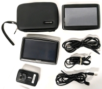 2 TOMTOM GPS Units : TomTom Go with 2011 Maps, Stand & USB Power Cable & TomTom XXL IQ Routes with USB Cable & Adapter + Case