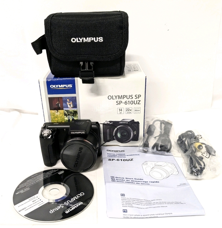 OLYMPUS SP-610UZ 14ML 22x Zoom Digital Camera with Case