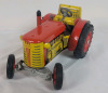 KOVAP Zetor Tractor & Trailer Multi-Gear Box Wind-Up Toy , Made in Czech Rep . Missing Key - 2