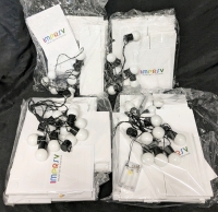 4 IMPRSV Party "Mystery" Marquee Kits with 5 New Strands of Marquee-Style Battery-Powered String Lights (8-12 Bulbs per Strand)