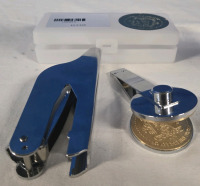 New | Hand Held Metal Book Embosser | " From The Library of Mackenzie "