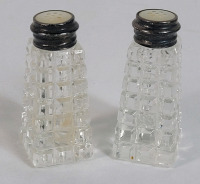 Vintage BIRKS Sterling Silver Button Top Salt & Pepper Shakers