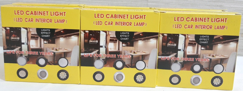 6 New LED Car Interior Lamps, White Shell Color 3w