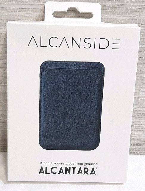 New Alcanside Alcantara Wallet, Blue Color