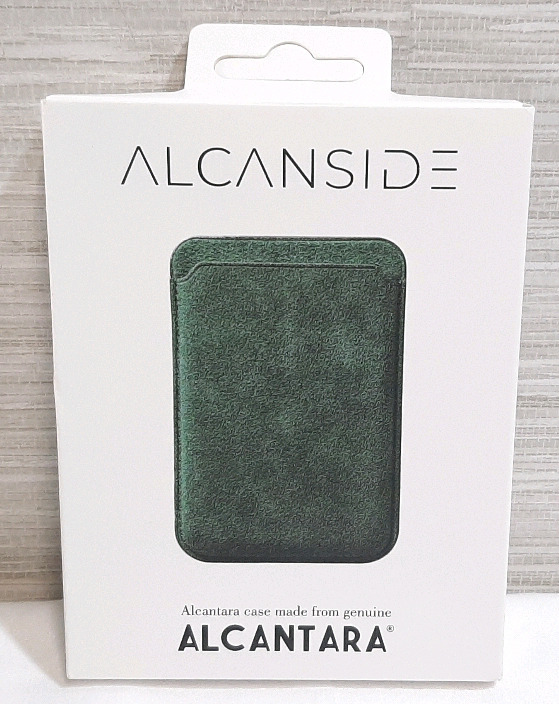New Alcanside Alcantara Wallet, Green Color
