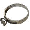 10KT White Gold Solitaire Diamond Ring 10 small Diamonds On Band Stamped 10KT ZEI Size 8 - 5