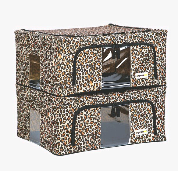 2 New Organizeme Pop Up Fabric Bins - 16 x 12 x 7"