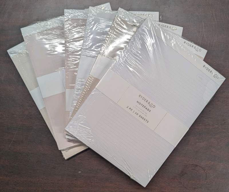 New: 6 Packs of 50 Sheet Notepads - Each Pack Contains 2 Notepads - Multicolour