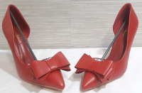 New Eloshman Red Women's Stillettos, Size 6&frac12;