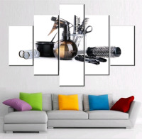New | 5 Print Set, Haircut Salon Wall Themed Prints 32" x 60"
