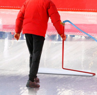 New | Gisafai 42 Inches Wide Ice Resurfacer / Portable Hand Held Ice Rink Resurfacer<br/>