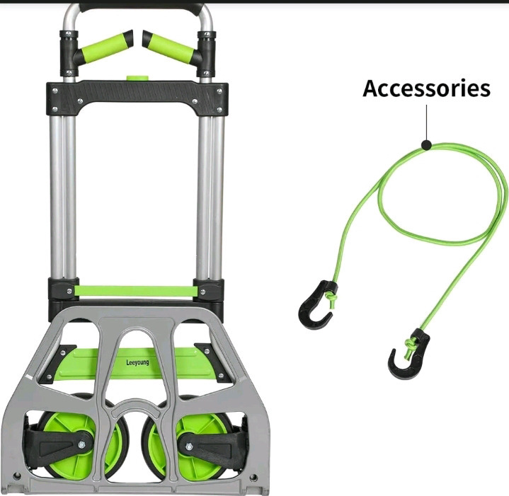 New | Leeyoung Folding Hand Truck and Dolly Up to 309 lb Capacity