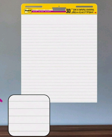 New | 3M Post-it Super Sticky Easel Pad Lined | * Retails $40+ *
