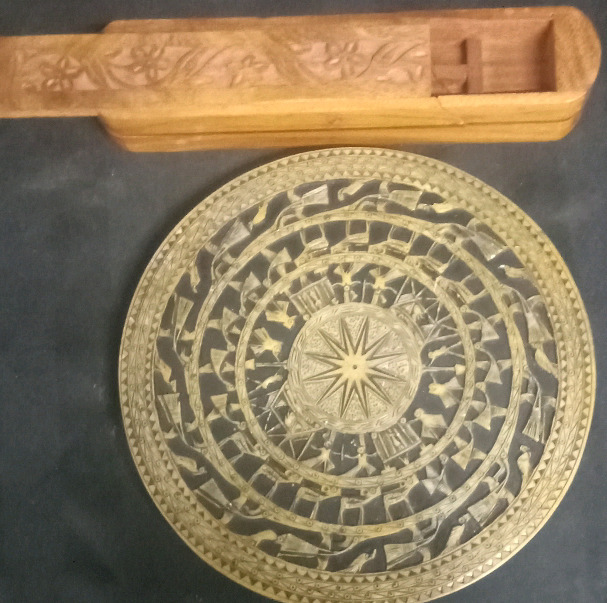 Hand Carved Wooden Pencil Box & Wall Hanging | Largest Item Measures 9" Long