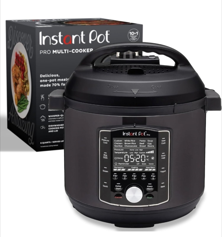 New: Instant Pot Pro - 10 in 1 Pressure Cooker, Slow Cooker, Rice Cooker etc. - Retails for Over 200$