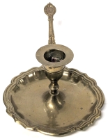 Brass Candlestick Holder with Handle Made in India &bull; 10.25" Long